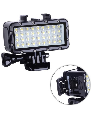 Luz de Buceo LED Suptig Impermeable 147ft para GoPro
