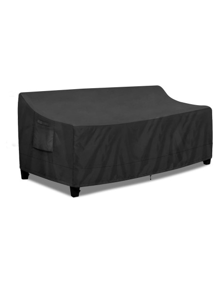 Cubierta de Sofá Exterior PureFit 3 Plazas Impermeable Negra