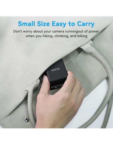 Baterías y Cargador Rápido TELESIN para GoPro Hero 8/7/6/5