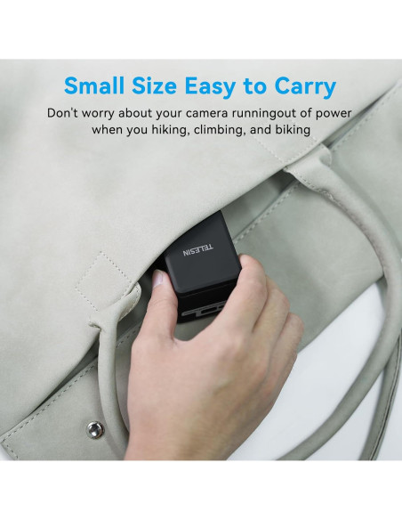 Baterías y Cargador Rápido TELESIN para GoPro Hero 8/7/6/5