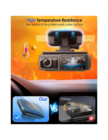 4 Almohadillas Adhesivas 3M VHB para Dash Cam VOLPORT