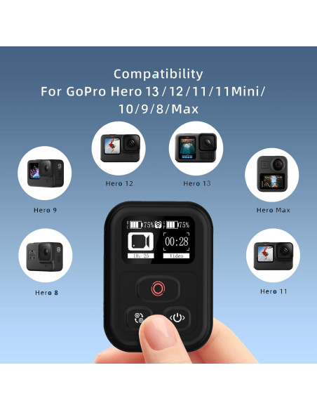 Control Remoto Inalámbrico GoPro Hero 13/12/11/10/9/8 - 81.99m