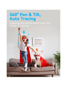 Cámara de Seguridad CHZHVAN 2.5K Pan y Tilt con Audio 2