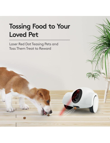 Cámara Robot para Mascotas YOUPET 1080P Audio Bidireccional