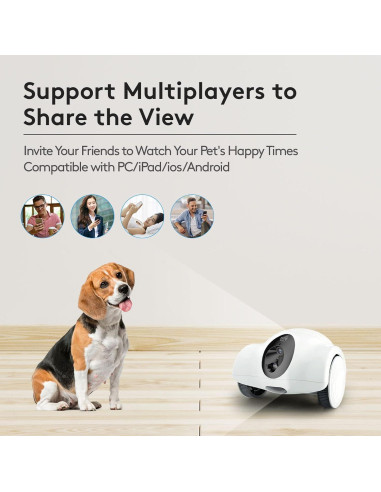 Cámara Robot para Mascotas YOUPET 1080P Audio Bidireccional