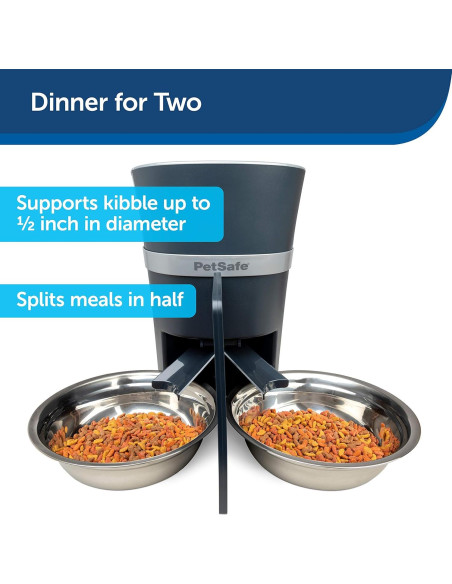 Divisor de Comida PetSafe para 2 Mascotas con Tazón Divisor de Comida PetSafe para 2 Mascotas con Tazón