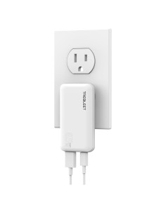 Cargador USB-C TREBLEET 65W Plegable Doble Puerto