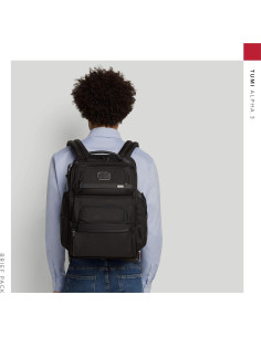 Mochila TUMI Alpha 3 para Laptop 15" Negra con Correas 2