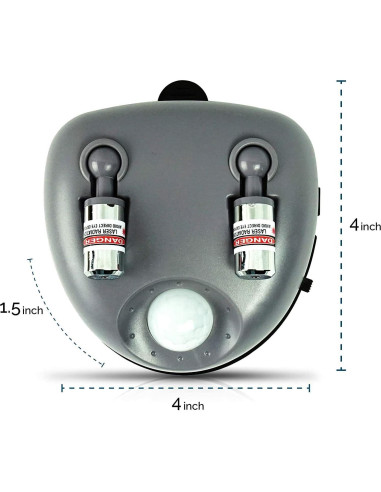 Guía de Estacionamiento Doble Láser ZONETECH - Ajustable 360