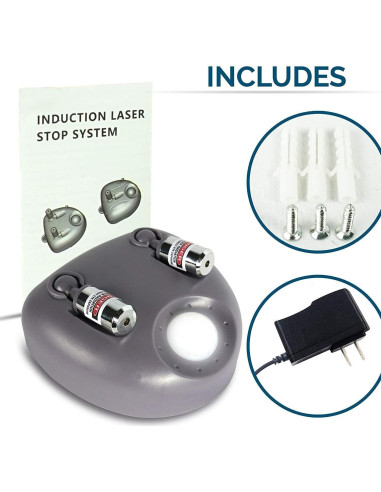 Guía de Estacionamiento Doble Láser ZONETECH - Ajustable 360