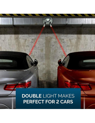 Guía de Estacionamiento Doble Láser ZONETECH - Ajustable 360