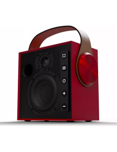 Altavoz Bluetooth Morel Biggie 18cm HiFi Inalámbrico Rojo 2