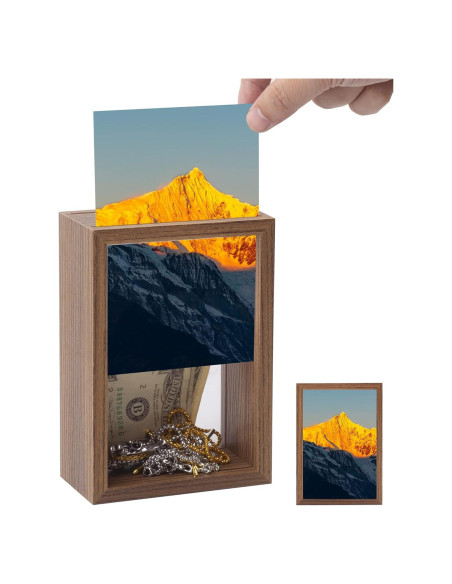 Marco de Foto WOSHOP con Compartimento Secreto Nogal