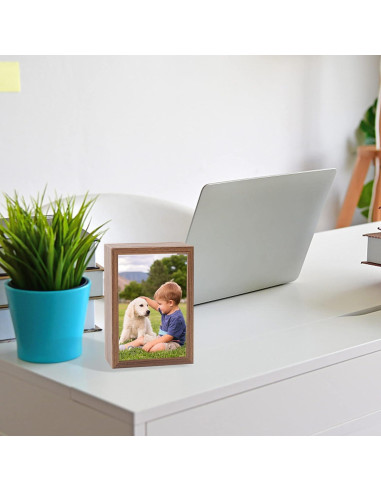 Marco de Foto WOSHOP con Compartimento Secreto Nogal