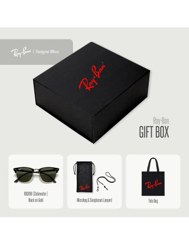 Gafas de sol Ray-Ban RB3016 CLUBMASTER - Set de regalo lujo