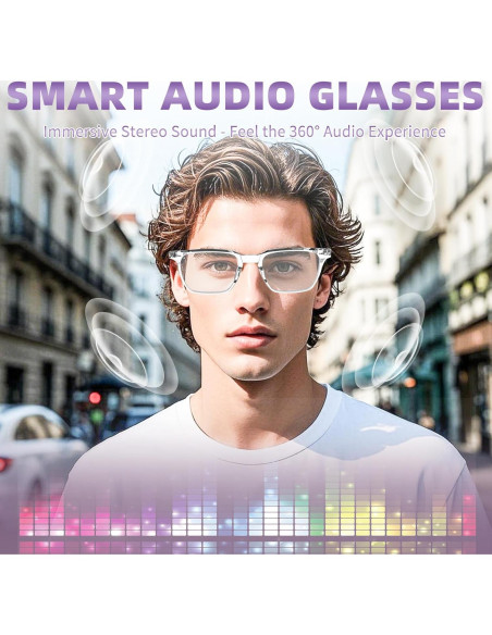 Gafas Inteligentes GVTCO Anti-Luz Azul Bluetooth Unisex