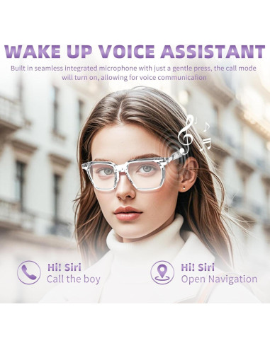 Gafas Inteligentes GVTCO Anti-Luz Azul Bluetooth Unisex