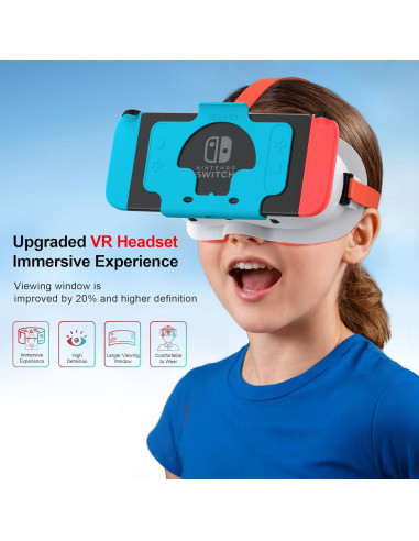 Auriculares VR DEVASO para Nintendo Switch y OLED, Lentes HD