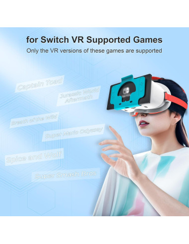 Auriculares VR DEVASO para Nintendo Switch y OLED, Lentes HD