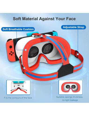 Auriculares VR DEVASO para Nintendo Switch y OLED, Lentes HD