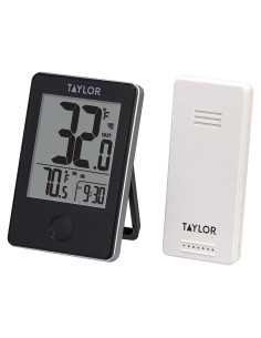 Termómetro Digital Inalámbrico TAYLOR Negro LCD Interior Exterior