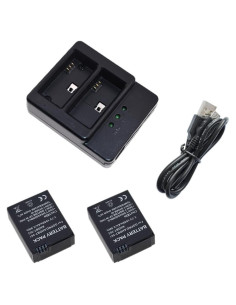 Baterías y Cargador Doble Suptig para GoPro Hero 3/3+