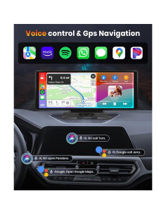 Pantalla Podofo 10.26" Carplay Android Auto Inalámbrica 2