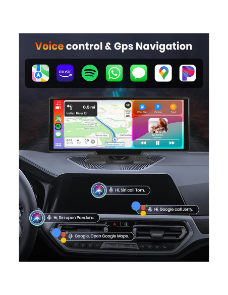 Pantalla Podofo 10.26" Carplay Android Auto Inalámbrica Pantalla Podofo 10.26" Carplay Android Auto Inalámbrica
