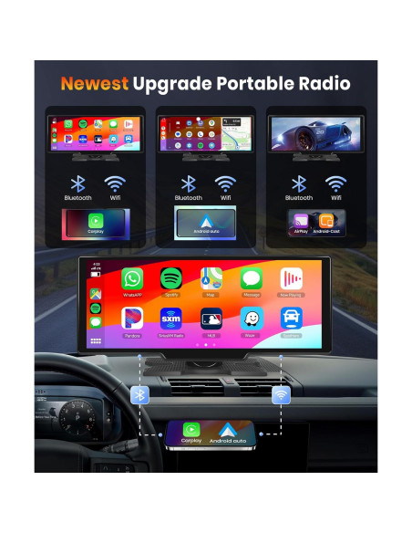 Pantalla Podofo 10.26" Carplay Android Auto Inalámbrica Pantalla Podofo 10.26" Carplay Android Auto Inalámbrica