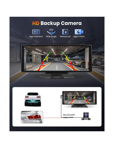 Pantalla Podofo 10.26" Carplay Android Auto Inalámbrica Pantalla Podofo 10.26" Carplay Android Auto Inalámbrica