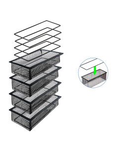 Paquete de 4 Redes de Ventilación de Piso SVTELI 4x10"