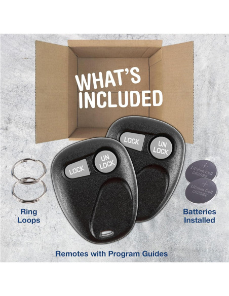 Control Remoto KeylessOption 2 Botones para Buick y más