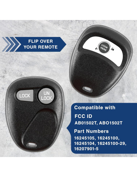 Control Remoto KeylessOption 2 Botones para Buick y más