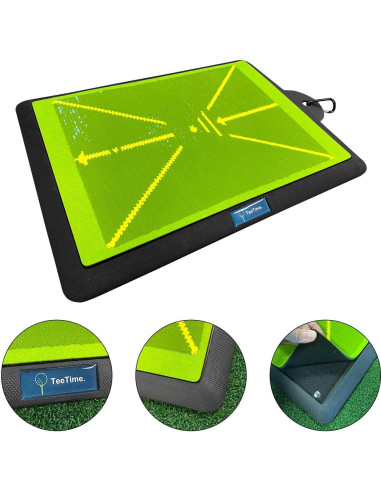 Alfombra de Práctica de Golf TeeTime - Doble Tono Verde