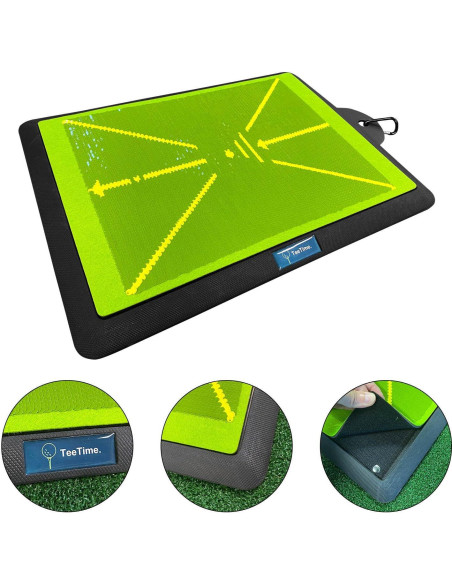 Alfombra de Práctica de Golf TeeTime - Doble Tono Verde