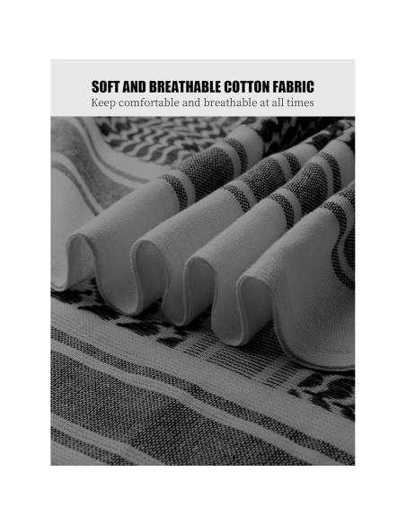 Bufanda Shemagh Militar SOLDADO LIBRE Táctica Gris 109 cm