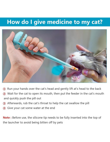 Dispensador de pastillas para mascotas YeulYuuri Rosa 20 cm