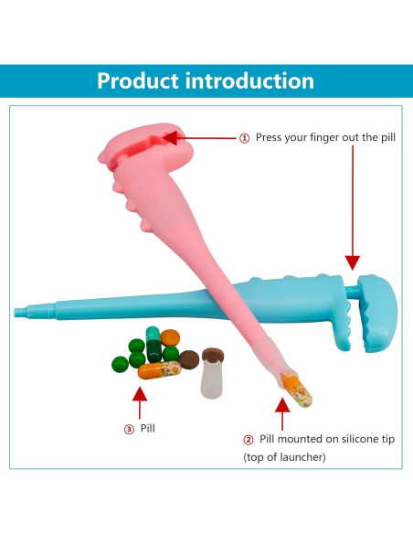 Dispensador de pastillas para mascotas YeulYuuri Rosa 20 cm