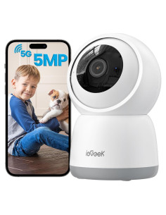 Cámara Interior ieGeek 5MP WiFi 5G/2.4G con Audio Bidireccional
