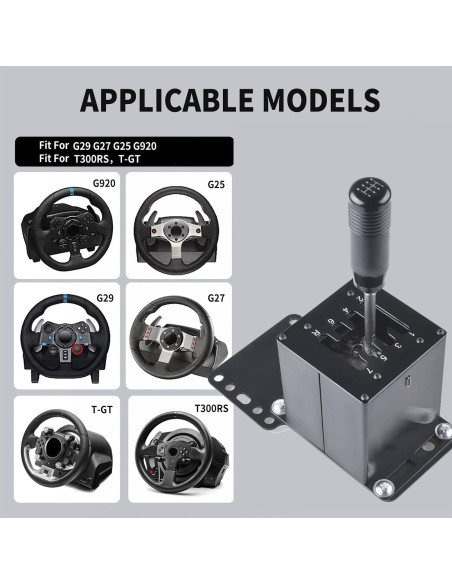 Palanca de Cambios USB CNRAQR 7+R con Soporte para Silla