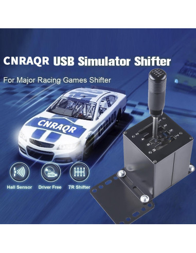 Palanca de Cambios USB CNRAQR 7+R con Soporte para Silla