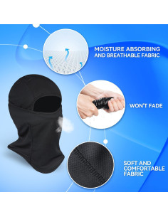 Máscara Balaclava de Esquí 3 Piezas - Invierno Unisex 2