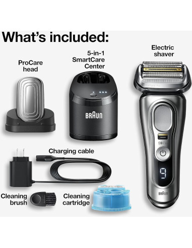 Afeitadora Eléctrica Braun Series 9 Pro 9487cc Húmeda y Seca