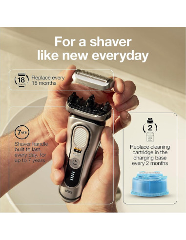 Afeitadora Eléctrica Braun Series 9 Pro 9487cc Húmeda y Seca