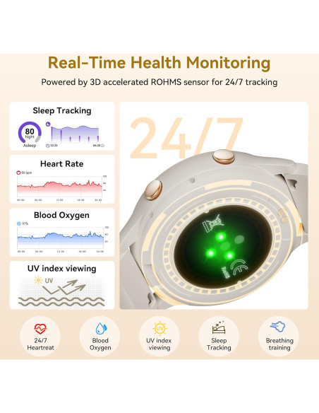 Reloj Inteligente KEEPONFIT K35 Gris con Monitor de Salud