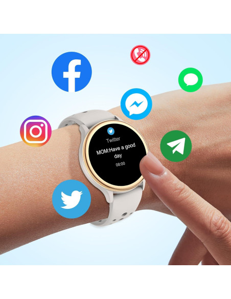 Reloj Inteligente KEEPONFIT K35 Gris con Monitor de Salud