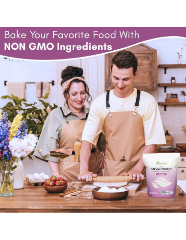 Durelife Extracto de Stevia Puro 227 g - Sin Eritritol, Cero Calorías