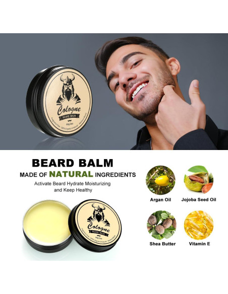 Kit de Cuidado de Barba EXREIZST 10 Piezas Aceites y Jabón