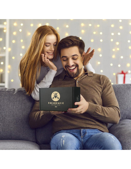 Kit de Cuidado de Barba EXREIZST 10 Piezas Aceites y Jabón