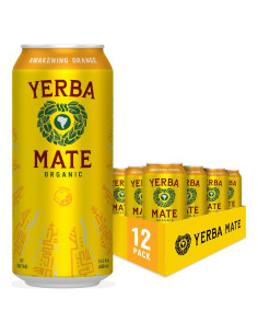 Yerba Mate Orgánica Guayakí Naranja Despertadora 12 Pack 15.5 Oz